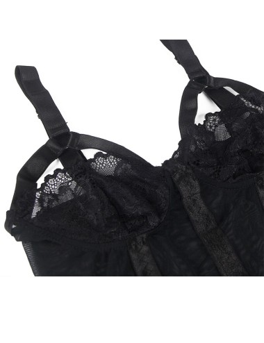 SUBBLIME - ORSACCHIOTTO CON DETTAGLIO REGGISERA PETTO NERO S/M
