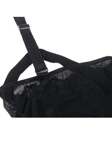 SUBBLIME - ORSACCHIOTTO CON DETTAGLIO REGGISERA PETTO NERO S/M