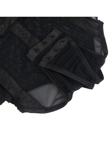 SUBBLIME - ORSACCHIOTTO CON DETTAGLIO REGGISERA PETTO NERO S/M