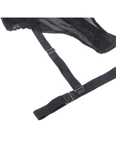 SUBBLIME - ORSACCHIOTTO CON DETTAGLIO REGGISERA PETTO NERO S/M