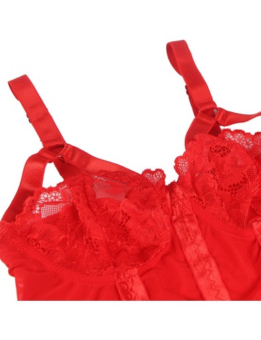 SUBBLIME - ORSACCHIOTTO CON REGGERA DETTAGLIO PETTO ROSSO S/M