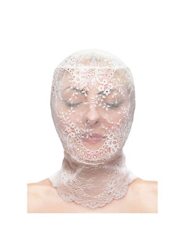 NS NOVELTIES - FETISH & FASHION CAPPUCCIO IN PIZZO BIANCO