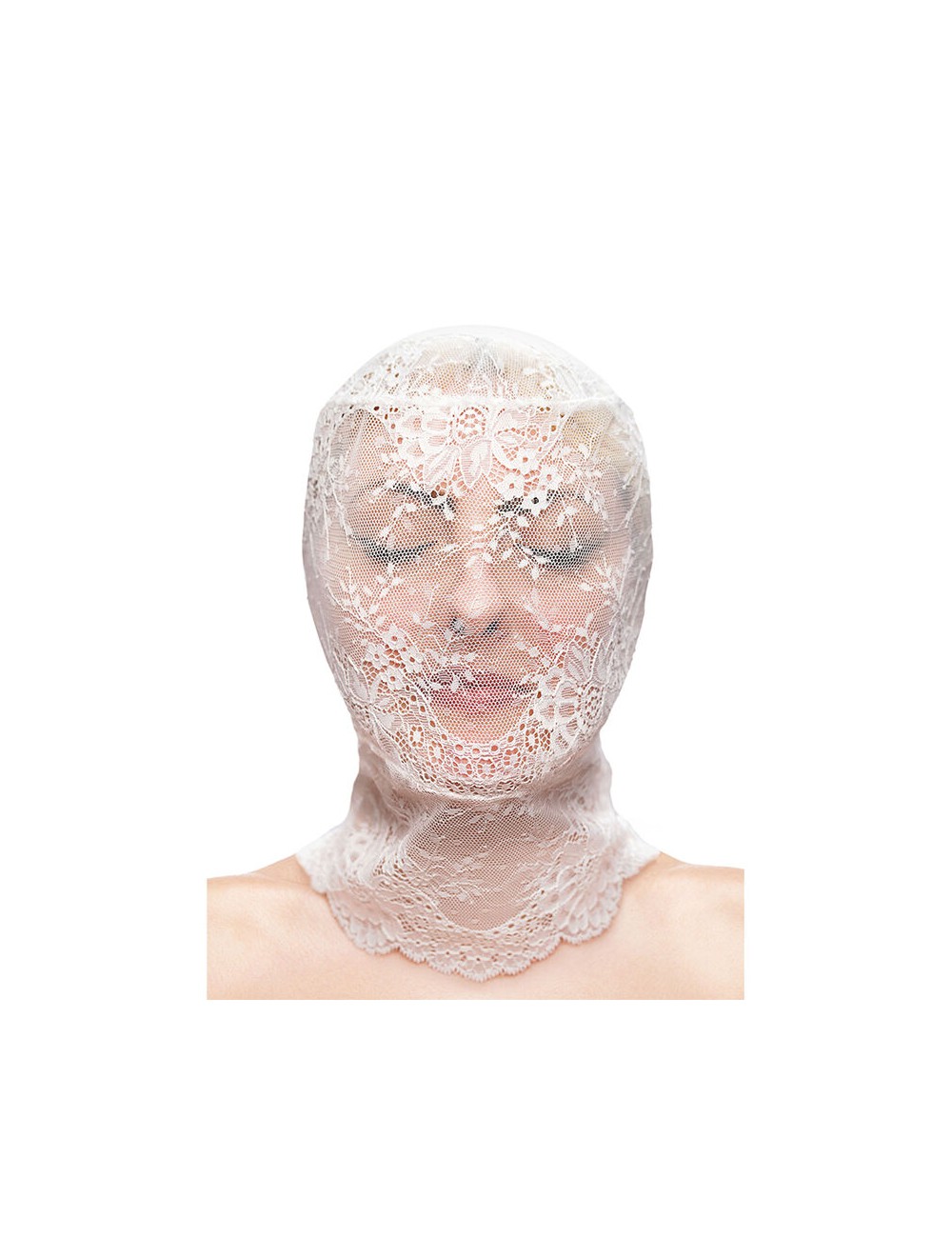 NS NOVELTIES - FETISH & FASHION CAPPUCCIO IN PIZZO BIANCO NS NOVELTIES - FETISH & FASHION CAPPUCCIO IN PIZZO BIANCO