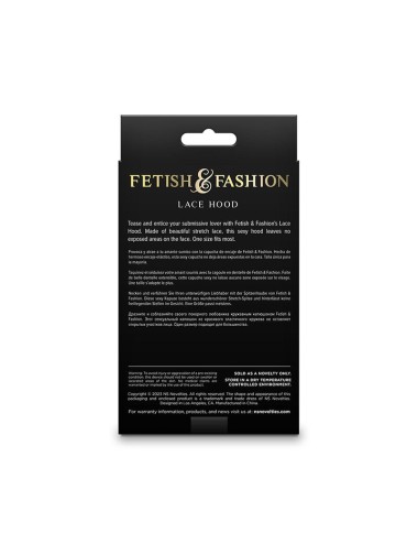 NS NOVELTIES - FETISH & FASHION CAPPUCCIO IN PIZZO BIANCO