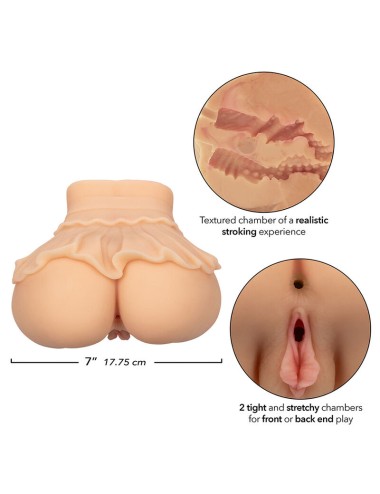CALEXOTICS - THE PEEP SHOW GIRL DOPPIO MASTURBATORE REALISTICO FLESH