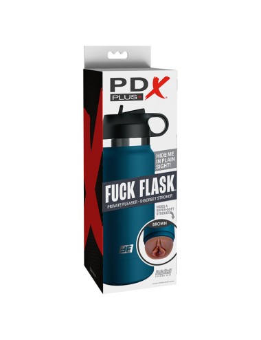 PDX PLUS - FUCK FLASK VAGINE DISCRET STROKER MODELLO MARRONE 1