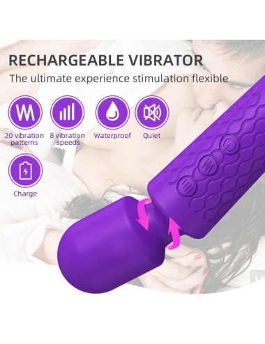 ARMONY - MASSAGGIATORE E VIBRATORE VIOLA