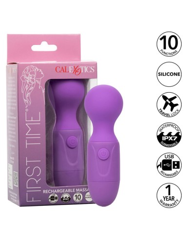 CALEXOTICS - FIRST TIME MASSAGGIATORE RICARICABILE 10 VIBRAZIONI VIOLA