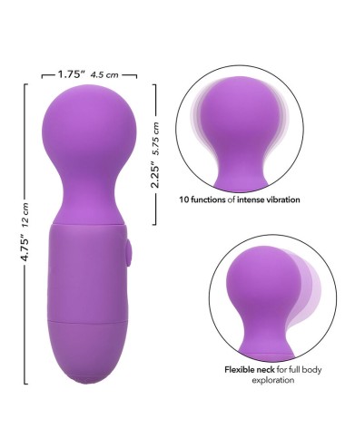 CALEXOTICS - FIRST TIME MASSAGGIATORE RICARICABILE 10 VIBRAZIONI VIOLA