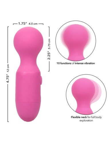 CALEXOTICS - FIRST TIME MASSAGGIATORE RICARICABILE 10 VIBRAZIONI ROSA