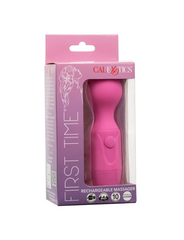 CALEXOTICS - FIRST TIME MASSAGGIATORE RICARICABILE 10 VIBRAZIONI ROSA