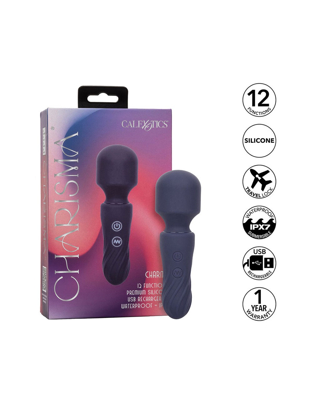 CALEXOTICS - CHARISMA CHARM MASSAGGIATORE 12 FUNZIONI VIOLA