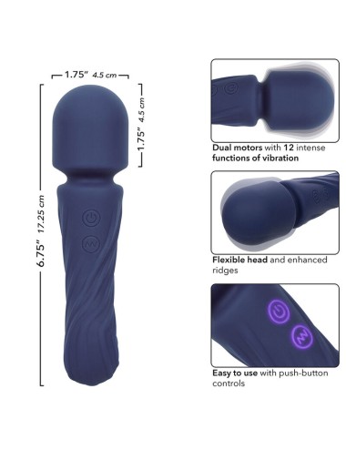 CALEXOTICS - CHARISMA ALLURE MASSAGGIATORE DOPPIO MOTORE 12 FUNZIONI 17,25 CM X 4,5 CM VIOLA