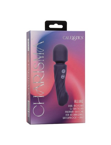 CALEXOTICS - CHARISMA ALLURE MASSAGGIATORE DOPPIO MOTORE 12 FUNZIONI 17,25 CM X 4,5 CM VIOLA