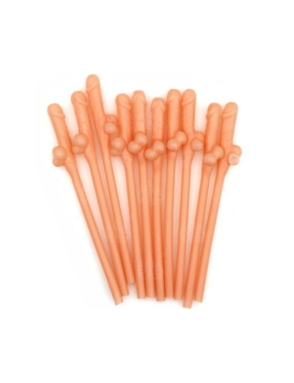 DIABLO PICANTE - 10 PAJITAS FORMA DE PENE DIABLO PICANTE - 10 PAJITAS FORMA DE PENE