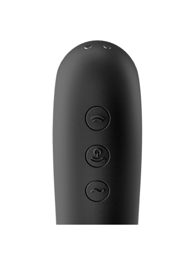 SATISFYER - VIBRATORE DUAL KISS AIR PULSE NERO