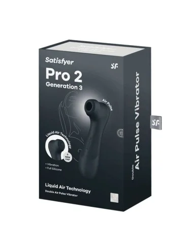 SATISFYER - TECNOLOGIA PRO 2 GENERAZIONE 3 ARIA LIQUIDA NERO