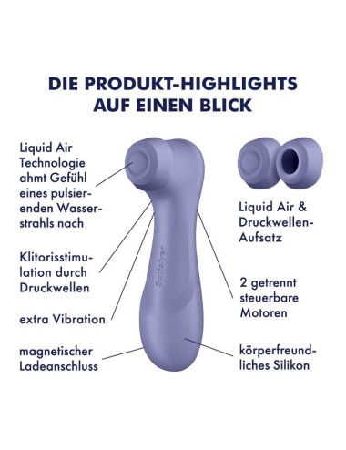 SATISFYER - TECNOLOGIA PRO 2 GENERAZIONE 3 ARIA LIQUIDA LILLA