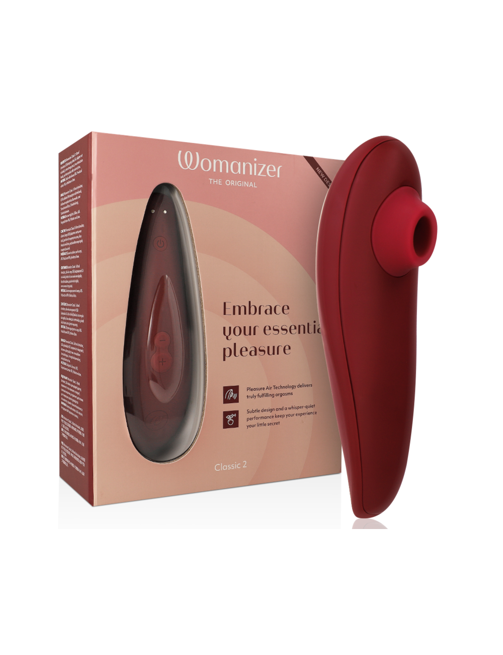 WOMANIZER - CLASSIC 2 STIMOLATORE CLITORALE BORDEAUX WOMANIZER - CLASSIC 2 STIMOLATORE CLITORALE BORDEAUX