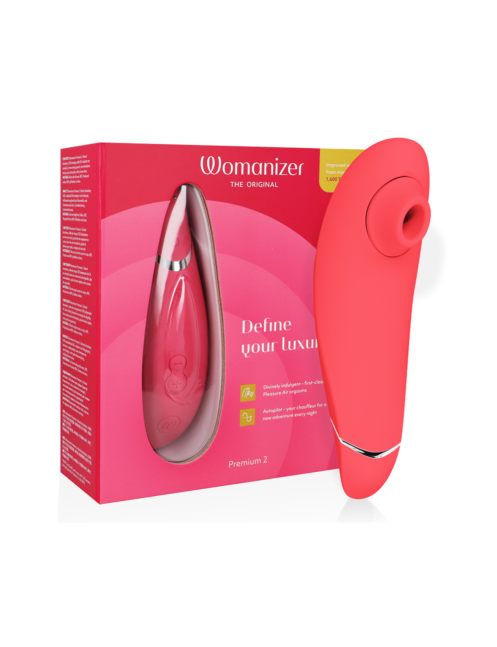 WOMANIZER - PREMIUM 2 STIMOLATORE CLITORALE LAMPONE