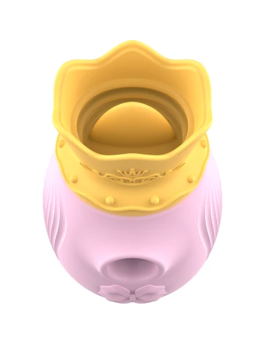 INTENSE - STIMOLATORE DEL CLIT 10 FREQUENZE DI LECCATA E ASPIRAZIONE - ROSA