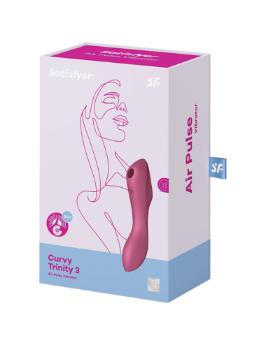 SATISFYER - VIBRATORE CURVY TRINITY 3 AIR PULSE ROSSO