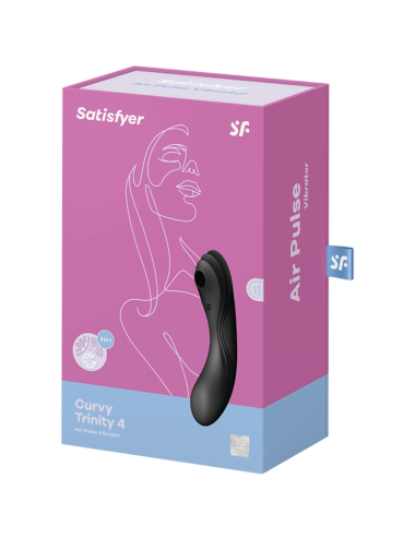 SATISFYER - VIBRATORE CURVY TRINITY 4 AIR PULSE NERO