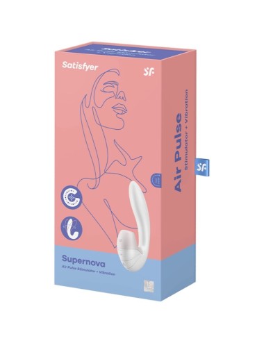 SATISFYER - STIMOLATOR E VIBRAZIONE SUPERNOVA BIANCO