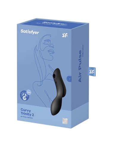 SATISFYER - VIBRATORE CURVY TRINITY 2 AIR PULSE NERO