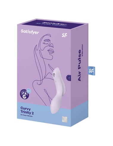 SATISFYER - VIBRATORE CURVY TRINITY 2 AIR PULSE VIOLA