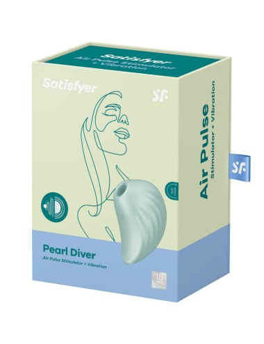 SATISFYER - PEARL DIVER STIMULATOR UND VIBRATOR GRÜN