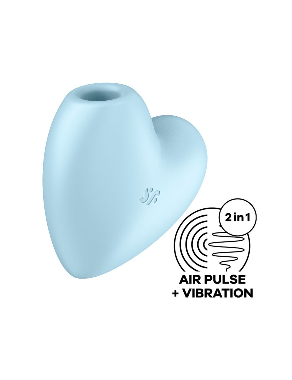 SATISFYER - CUTIE HEART STIMOLATORE E VIBRATORE A IMPULSI D'ARIA BLU SATISFYER - CUTIE HEART STIMOLATORE E VIBRATORE A IMPULSI D'ARIA BLU