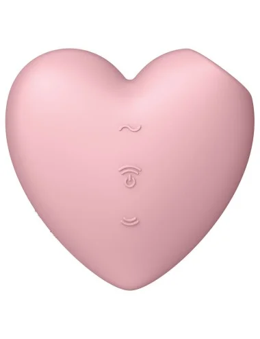 SATISFYER - CUTIE HEART STIMOLATORE E VIBRATORE AIR PULSE ROSA