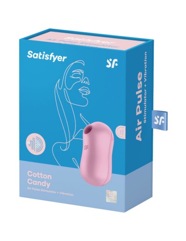 SATISFYER - STIMOLATORE E VIBRATORE D'ARIA PER ZUCCHERO COTONE LILLA
