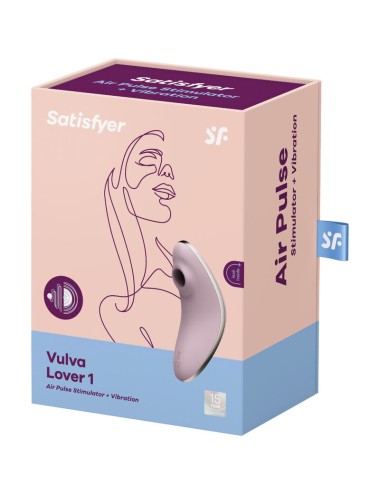 SATISFYER - VULVA LOVER 1 STIMOLATORE E VIBRATORE A IMPULSI D'ARIA VIOLA