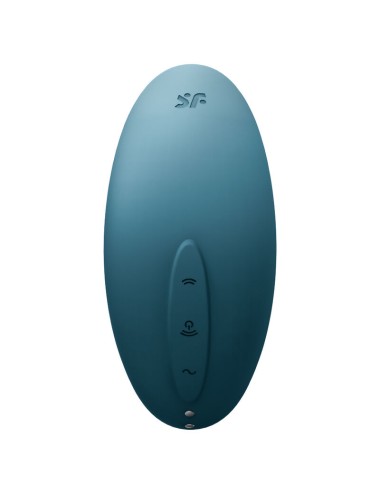 SATISFYER - STIMOLATORE E VIBRATORE A IMPULSI D'ARIA VULVA LOVER 2  BLU
