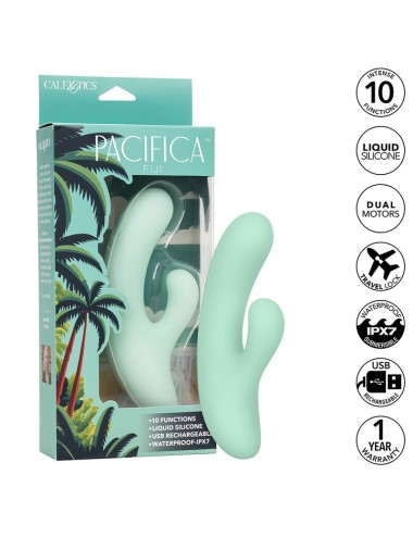 CALEXOTICS - PACIFICA FIJI VIBRATORE E STIMOLATORE PUNTO G 10 VIBRAZIONI AQUA