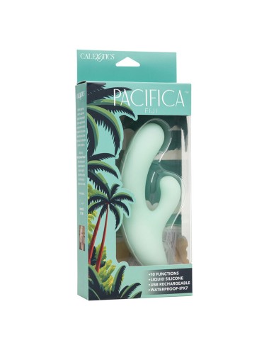 CALEXOTICS - PACIFICA FIJI VIBRATORE E STIMOLATORE PUNTO G 10 VIBRAZIONI AQUA