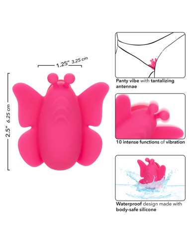 CALEXOTICS - NEON VIBES FLUTTER VIBE STIMOLATORE 10 VIBRAZIONI ROSA
