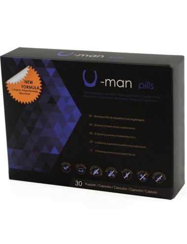 500 COSMETICS - U-MAN AUMENTA LE DIMENSIONI DEL PENE E LA POTENZA SESSUALE - CAPSULE
