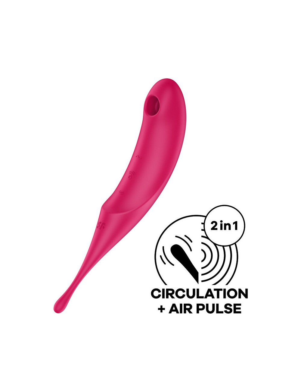 SATISFYER - STIMOLATORE E VIBRATORE TWIRLING PRO AIR PULSE ROSSO SATISFYER - STIMOLATORE E VIBRATORE TWIRLING PRO AIR PULSE ROSSO