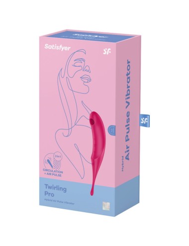 SATISFYER - STIMOLATORE E VIBRATORE TWIRLING PRO AIR PULSE ROSSO