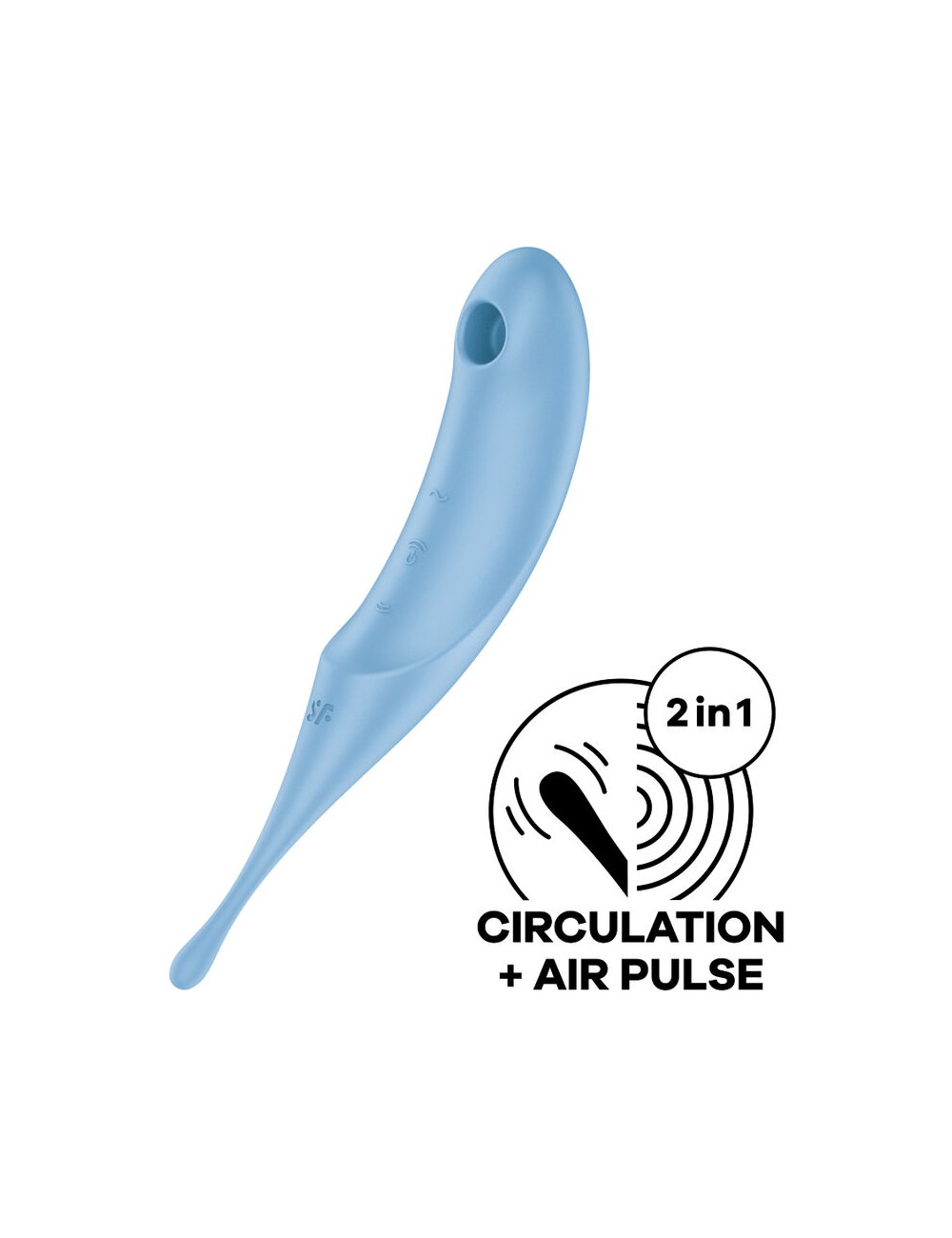 SATISFYER - STIMOLATORE E VIBRATORE TWIRLING PRO AIR PULSE BLU SATISFYER - STIMOLATORE E VIBRATORE TWIRLING PRO AIR PULSE BLU