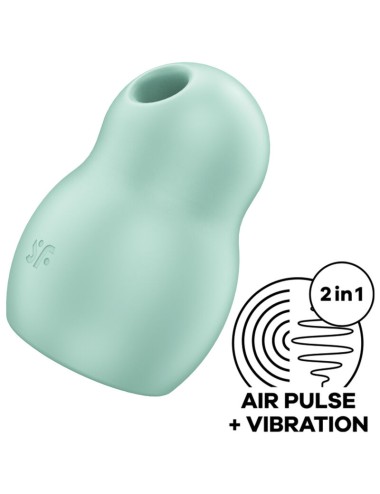 SATISFYER - PRO TO GO 1 DOPPIO STIMOLATORE E VIBRATORE VERDE
