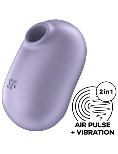 SATISFYER - PRO TO GO 2 DOPPIO STIMOLATORE E VIBRATORE VIOLA