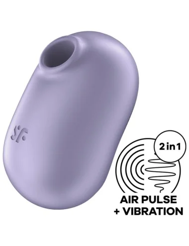 SATISFYER - PRO TO GO 2 DOPPIO STIMOLATORE E VIBRATORE VIOLA