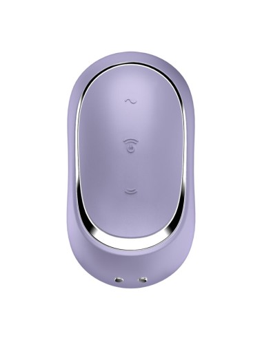 SATISFYER - PRO TO GO 2 DOPPIO STIMOLATORE E VIBRATORE VIOLA