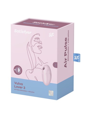 SATISFYER - STIMOLATORE E VIBRATORE VULVA LOVER 3 ROSA