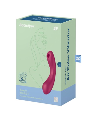 SATISFYER - CURVE TRINITY 1 AIR PULSE VIBRAZIONE ROSSO