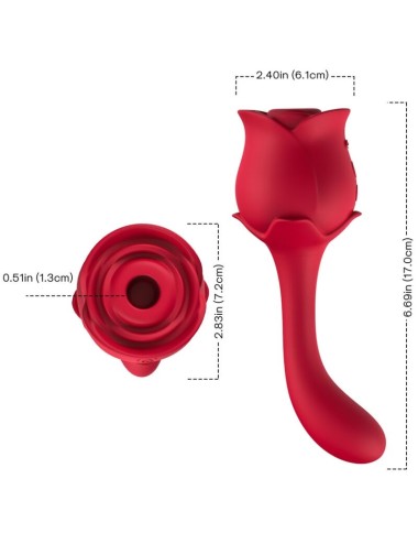 ARMONY - ROSELOVER LECCA CLIT VIBRANTE E STIMOLATORE ROSSO